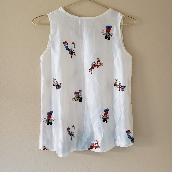 Vintage "Looney Tunes" & "Disney" Silk Tank S/M - Picture 4 of 5